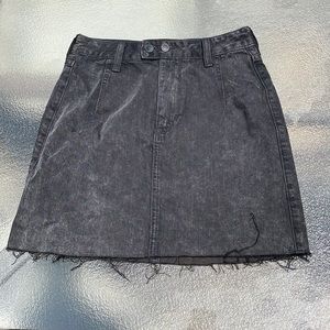 Hollister Ultra High Rise black denim skirt